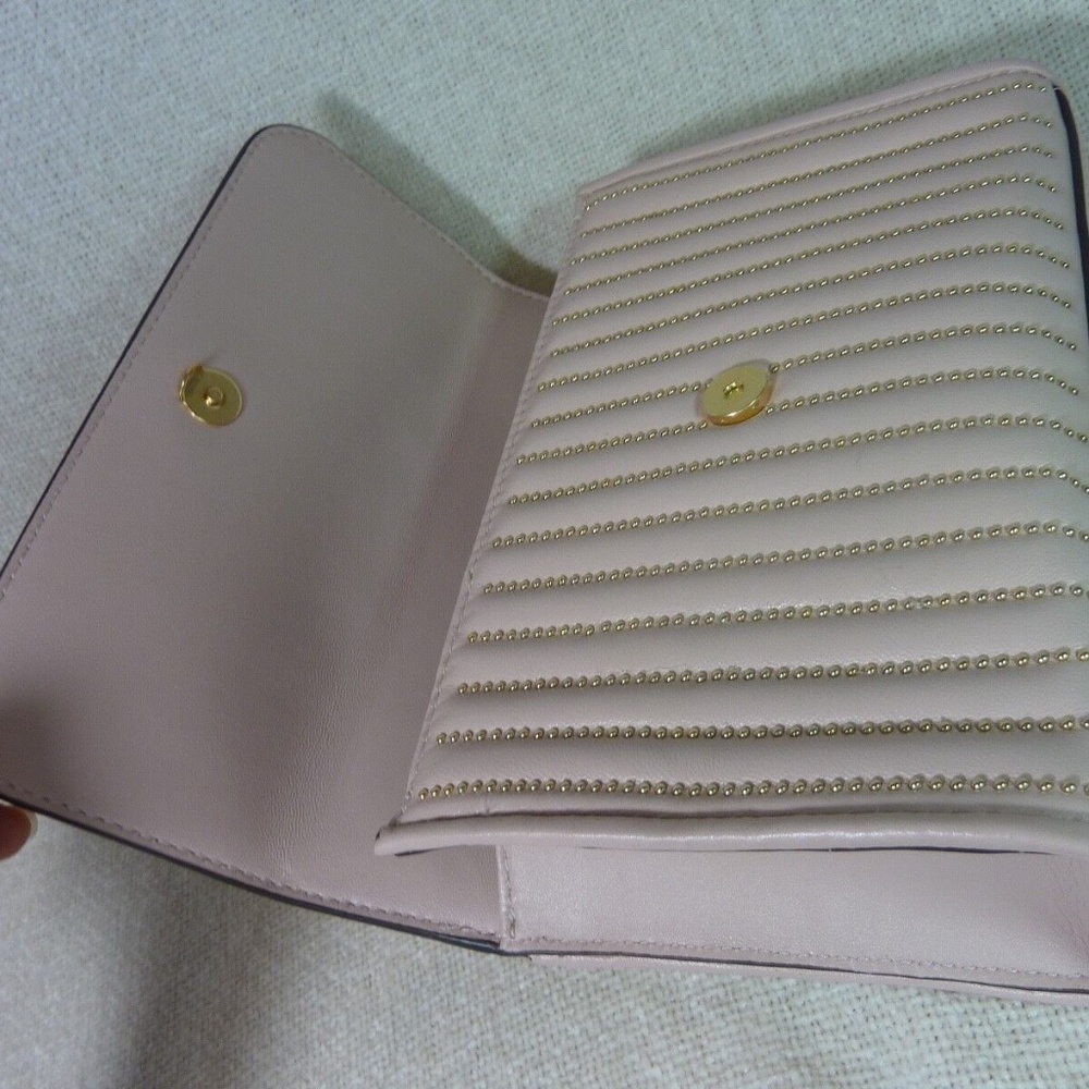 Tory Burch Fleming Shell Pink Mini Stud Small Con… - image 7